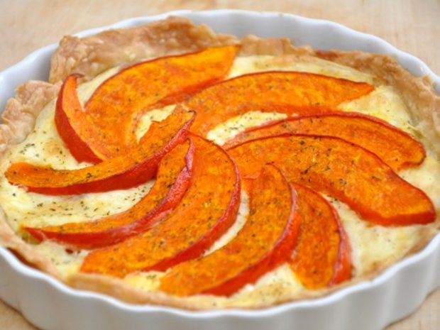 Dýňový quiche