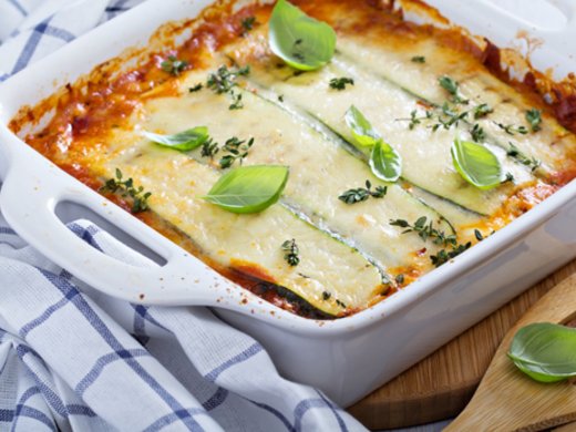 Krémové lasagne s cuketou